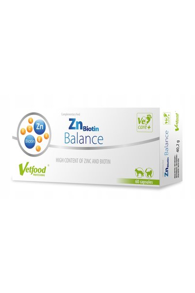 Vetfood Suplimente pentru câini și pisici ZnBiotin Balance 60 bucăți