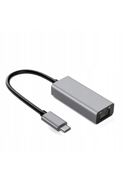 İbox Adaptor RJ45 la USB Tip-C 10/100/1000 Mbps Aluminiu