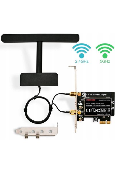 NO BRAND LTERIVER Adaptor WiFi Dual Band PCI-E Wireless pentru PC