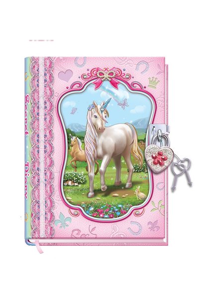 Pecoware Jurnal 18 x 14 cm unicorni Nuanțe de roz