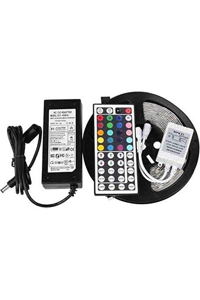 Generic شريط إضاءة LED مع جهاز تحكم عن بعد (5 متر، 20 لونًا)