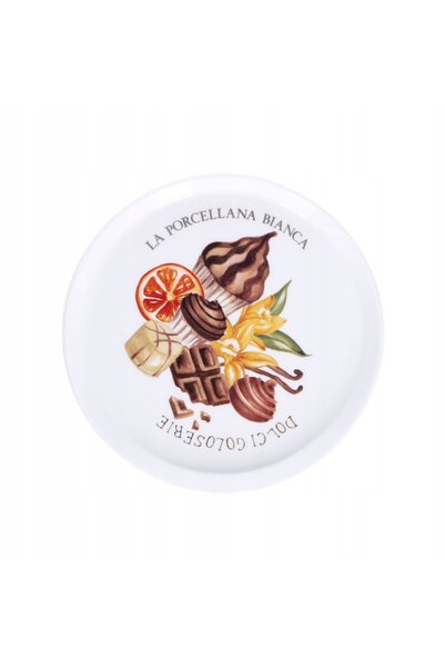 NO BRAND PORȚELAN ALB GOLOSERIE Farfurie rotundă 16 cm