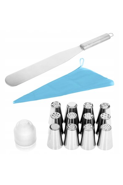 Brunbeste SET MANȘOANE PENTRU DECORAREA TORTURILOR + SPATULĂ 15EL