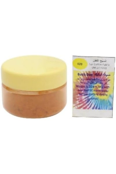 Generic مسحوق صبغة الباتيك المائية (أصفر) لجميع المنسوجات القطنية، 25 جرام، ي...