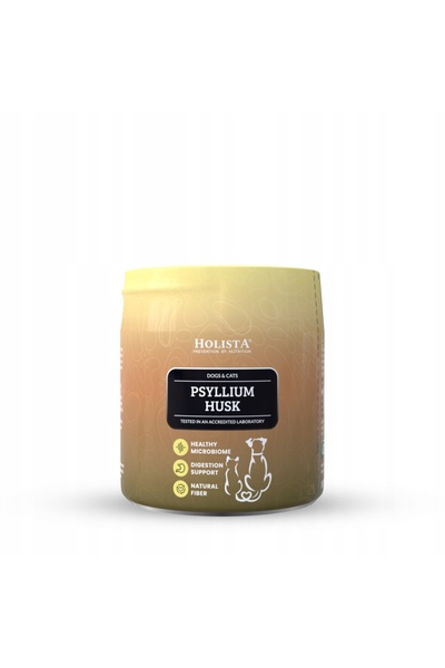 HolistaPets Supliment pentru Pisici și Câini HOLISTA Coajă de Psyllium 100g