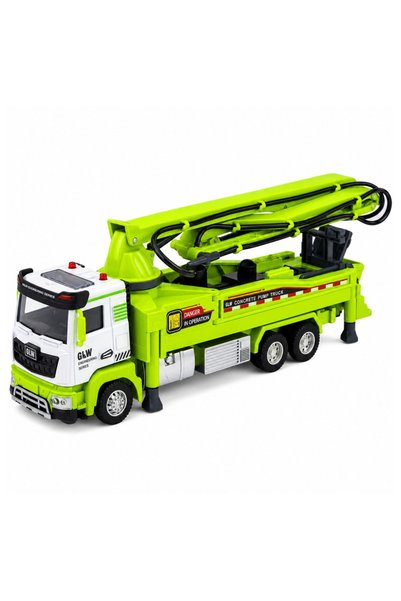 Jokomisiada CAMION VERDE CU LUMINI PENTRU POMPĂ DE BETON