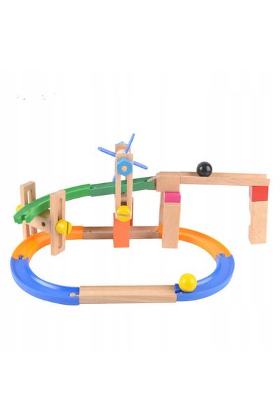 Jokomisiada SET DE CONSTRUCȚIE GOL DE MINGE DIN LEMN CU BĂRĂNĂTORI