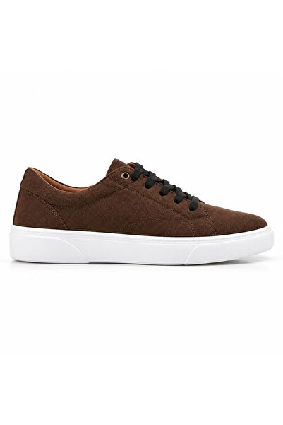 Erkek Lacivert Bağcıklı Beyaz Tabanlı Günlük Sneaker Ayakkabı