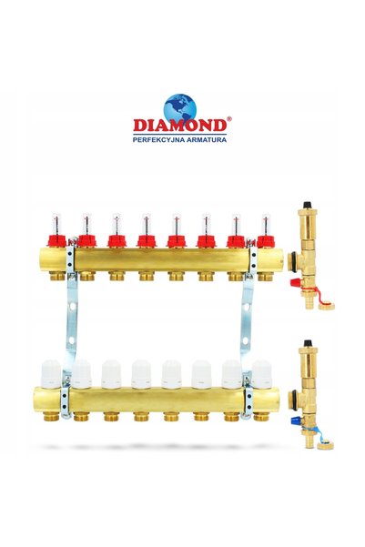 DIAMOND DISTRIBUITOR ÎNCĂLZIMENȚE ÎN PARDOSHELĂ 8 SECȚII ALAMA