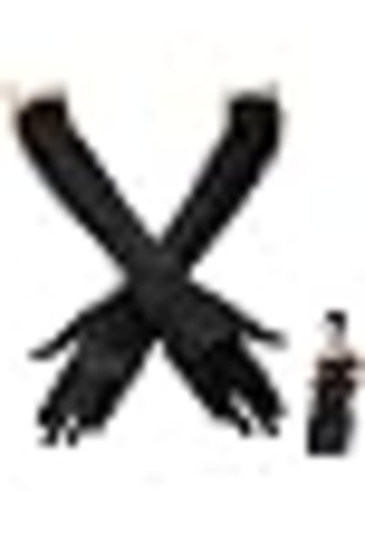 Generic Stretchy Satin Opera Gloves Set - 21" / 53cm Long Elbow Length, 1920s...