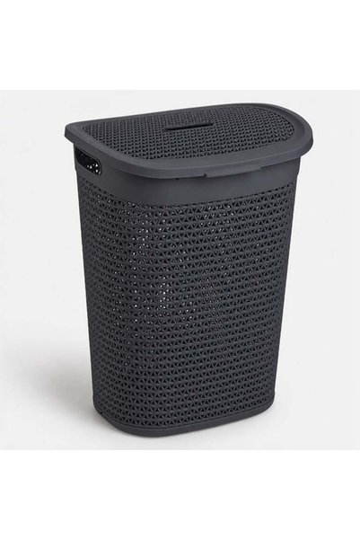 SHOPIENS Cos pentru rufe din plastic antracit 44x35x57 cm - 60 L Shopiens®