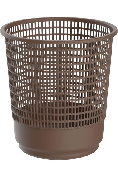 Cosmoplast Small Paper Waste Basket - Dark Brown