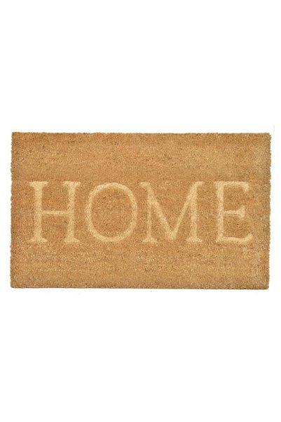 SHOPIENS Pres pentru usa de intrare de culoare naturala cu mesaj home 75x45 c...