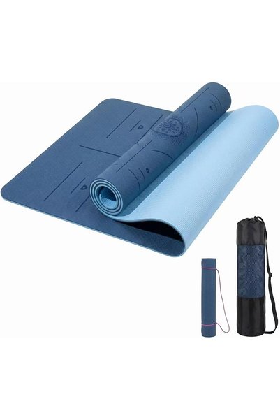 Generic Sturdy and thick yoga mat, TPE eco-friendly material for knee support...