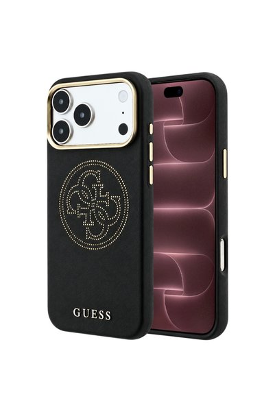 Guess Husă pentru iPhone 18 Pro Max / iPhone 17 Pro Max - Piele perforată 4G ...