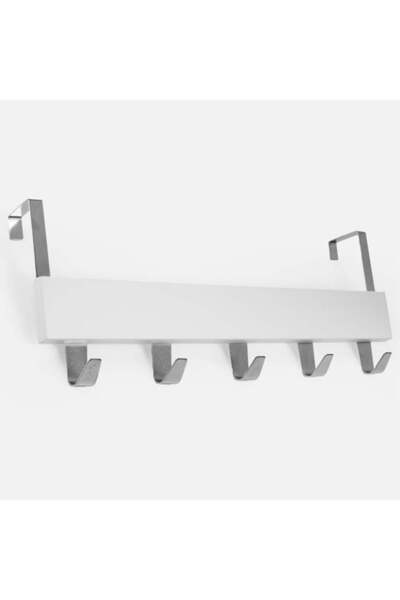 SHOPIENS Cuier 38x7x16 cm alb cu 5 carlige pentru usa Shopiens®