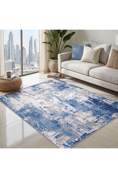 Generic Rugs for Living Room, Machine Washable Rug 150 * 240cm Modern Abstrac...