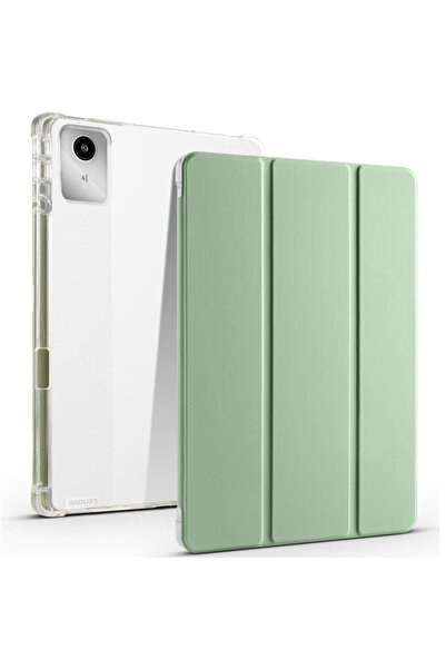 XGSM Husă hibridă inteligentă Lenovo Tab M11 cu suport pentru stylus, Verde