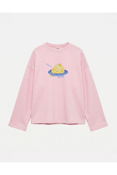 Disante Oversize 100% Cotton 3 Thread Sweatshirt - Cacio E Pepe