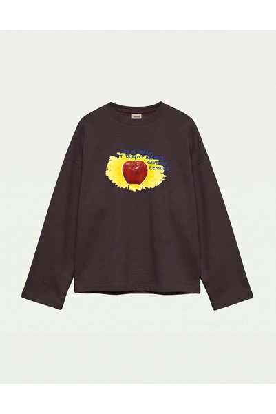 Disante Oversize 100% Cotton 3 Thread Sweatshirt - Life Is Unfair