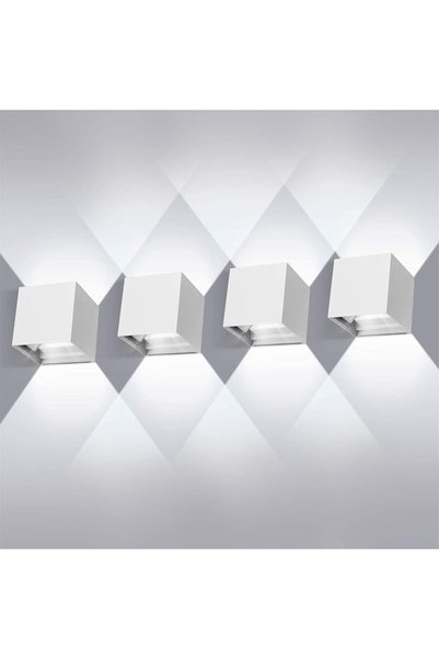 Generic أضواء جدارية، مصابيح جدارية LED عصرية للإضاءة العلوية والسفلية بقوة 6...