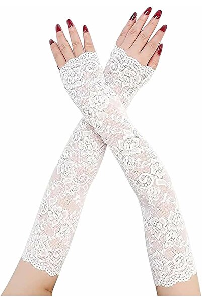 Generic UV Protection Lace Sleeve Covers, Women's Floral Lace Sleeve Covers, ...