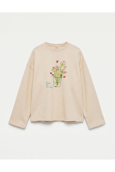 Disante Oversize 100% Cotton 3 Thread Sweatshirt - Love of My Life