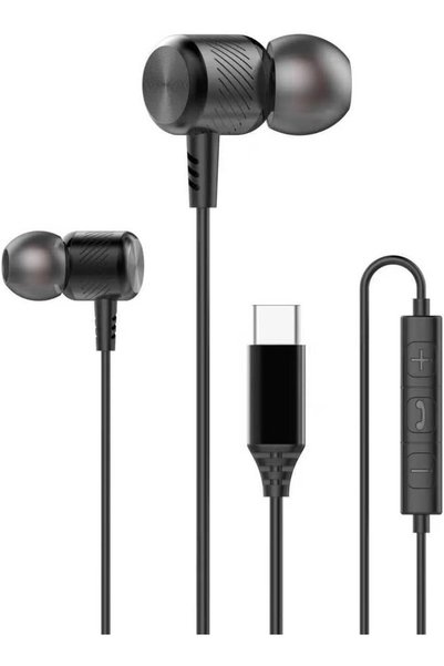Generic سماعات أذن من نوع C، سماعات رأس سلكية USB-C مع ميكروفون، سماعات داخل ...