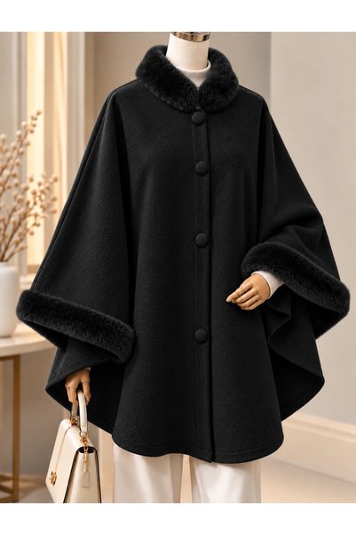 Genel Markalar NOVEA SCARF KÜRK MODELLİ PANÇO