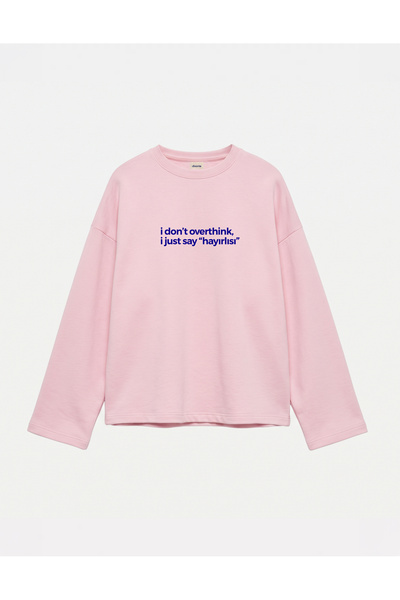 Disante Oversize 100% Cotton 3 Thread Sweatshirt - "Hopeful"