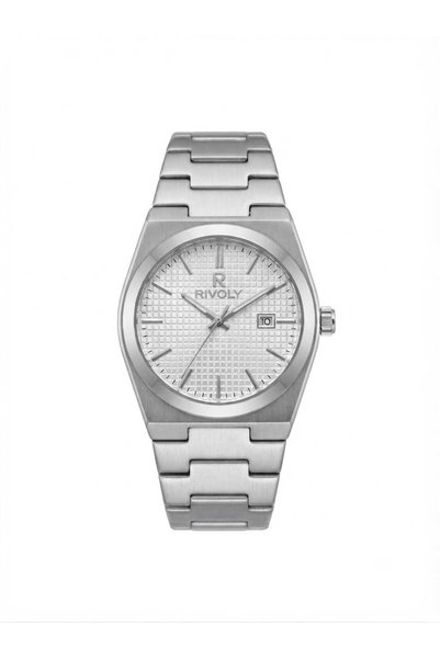 Rivoly Men's Stainless Steel Set Includes Watch, Rosary, Pen, and Shirt Cuffl...