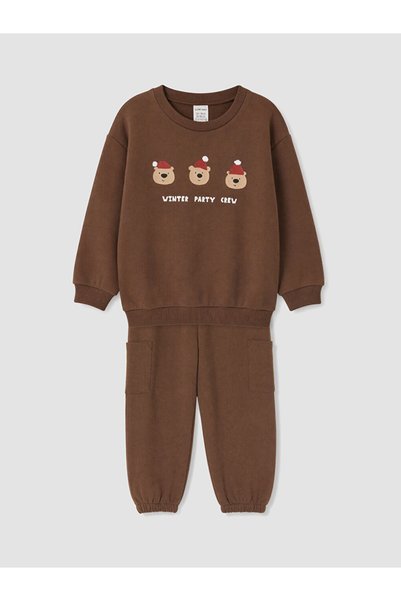 LC Waikiki Quality Parts Printed Baby Boy Thick Tracksuit Set from Çelebi Store