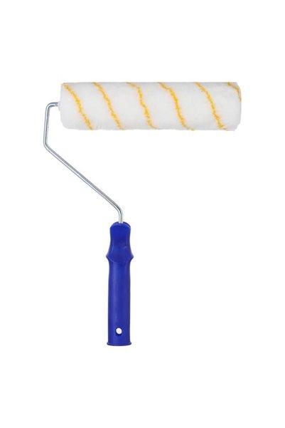 SHOPIENS Trafalet pentru vopsit cu rola cu fire moi si maner din plastic alba...