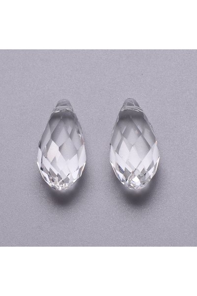 Choice 10x20mm 20pcs white 20Pcs 10x20mm Crystal Drop Pendant Green Glass Fac...