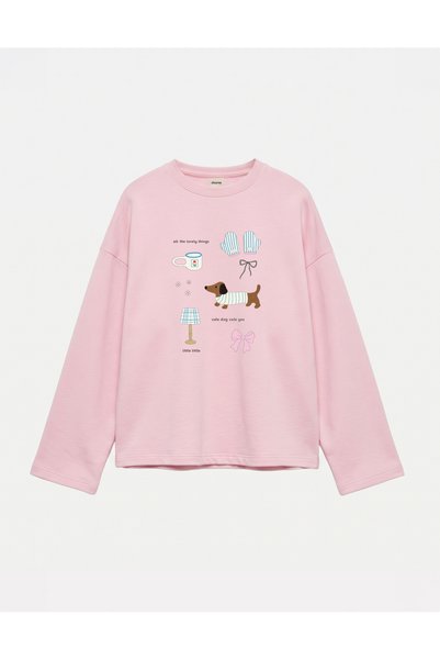 Disante Oversize 100% Cotton 3 Thread Sweatshirt - Little Little