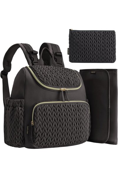 Generic Diaper Bag Backpack with Extra Pouch and Changing Pad Lightweight Bab...