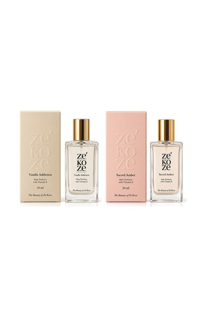 Ze'Koze Vanilla & Amber Duo Saç Parfümü Seti 2'li Vanilla Addiction Sacred Amber 50 ml
