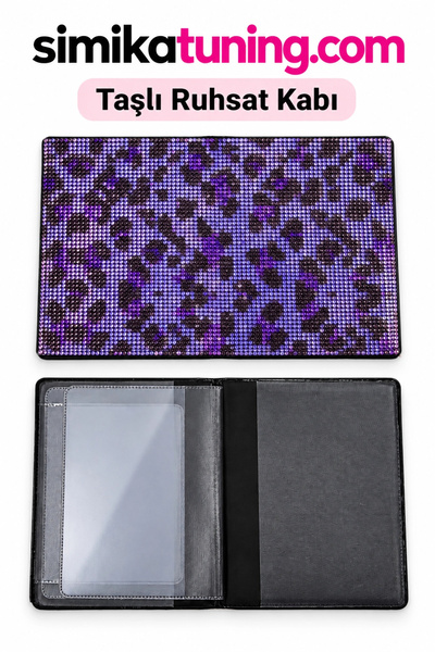 şimika tuning tuningmarketim Premium Stone Car License Holder – Stylish and Luxurious License Case with Shiny Crystal Stones
