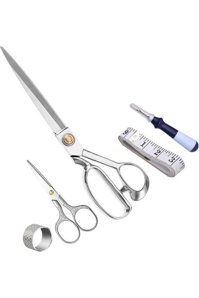 Generic مقص خياطة احترافي من الفولاذ المقاوم للصدأ مقاس 10 بوصات - مقص خياطة ...