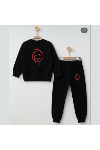 playwear Timski dres CRVENI JHON sa printom za devojčice i dečake, okrugli izrez