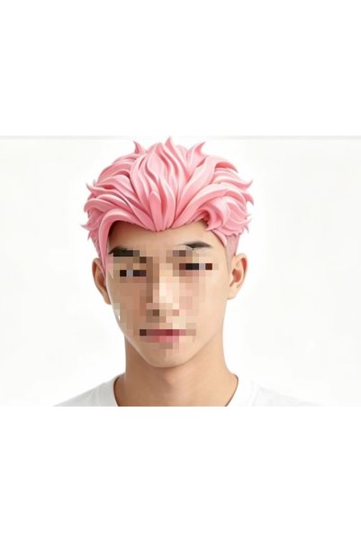 Daynav Jujutsu Kaisen Yuji Itadori Cosplay Saçı 3D Baskı Anime Kostüm Başlık ...