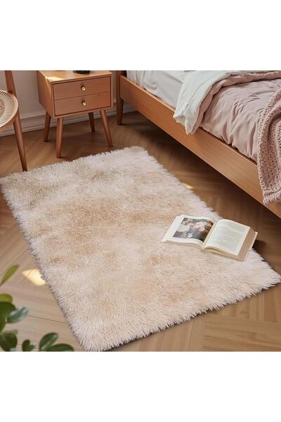 SmartMaster Small Rug Upgrade Non Slip Throw Bedside Area Rugs, Fluffy Soft B...