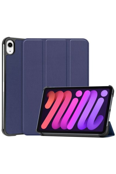 OEM Θήκη Βιβλίο Tri-Fold με Βάση για iPad mini 6 (2021) - Σκούρο Μπλε