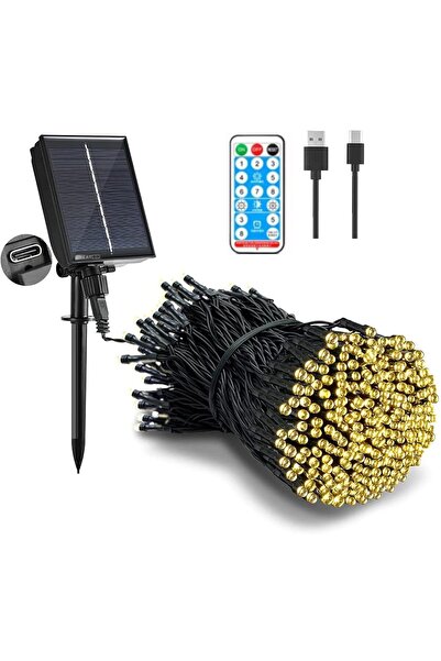 OEM Lumini solare de Crăciun GREATON, 50 m, 500 LED-uri alb cald, cu telecoma...
