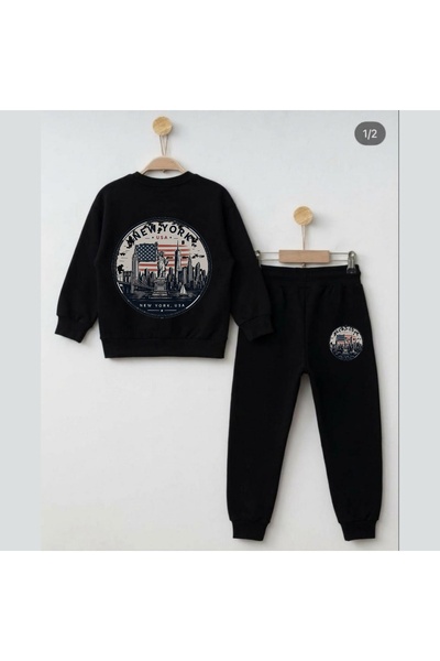 playwear Timski dukserica New York USA sa printom za devojčice i dečake, okru...