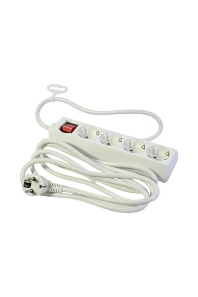 SBR Prelungitor electric 4 prize Schuko cu întrerupător