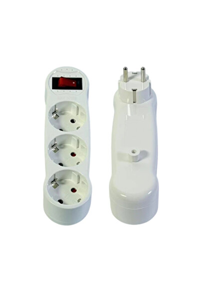 SBR Triple extension cord with switch 16A 250V 3680W