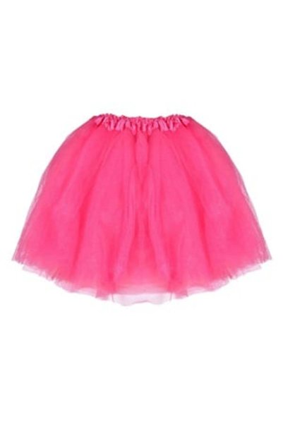 OEM Fuchsia-Silver Cheerleader Tutu Skirt - One Size