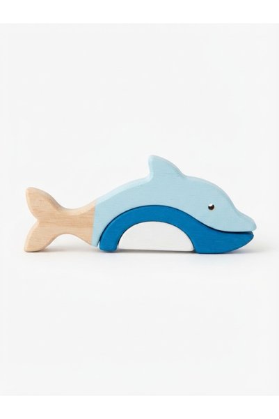 Madwoodtoys Montessori Wooden Toy Dolphin