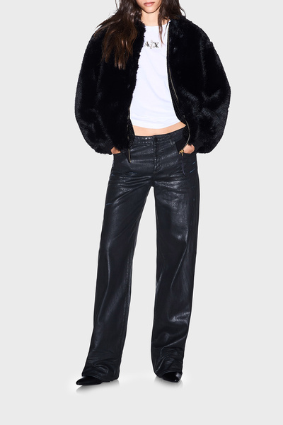Armani Exchange Relaxed Fit Dik Yaka Fermuarlı Çift Taraflı Ceket Kadın CEKET XW002940 AF25760 UC001